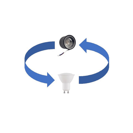 Faretto led cod 7 watt sostituzione di lampade gu10 lampada per portafaretti luce fredda 6500k calda 3000k naturale 4000k - enzoled