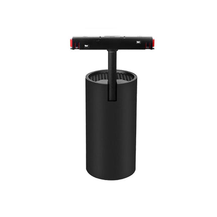 Faretto spot led cob 14 watt magnetico faro binario track elettrificato 48V nero orientabile luce calda o naturale - enzoled