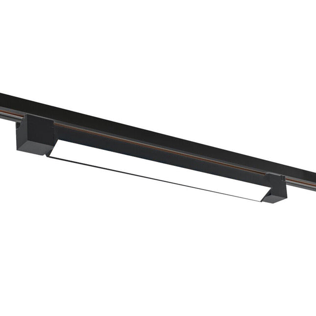 Faretto led lineare per binario track monofase barra 20 watt faro bianco o nero orientabile per cucina open space cct fredda 6500k calda 3000k naturale 4000k - enzoled