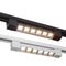 Faretto track orientabile da binario 12 watt 6 led faro bianco o nero monofase luce fredda 6500k naturale 4000k calda 3000k - enzoled
