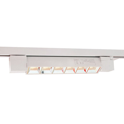 Faretto track orientabile da binario 12 watt 6 led faro bianco o nero monofase luce fredda 6500k naturale 4000k calda 3000k - enzoled