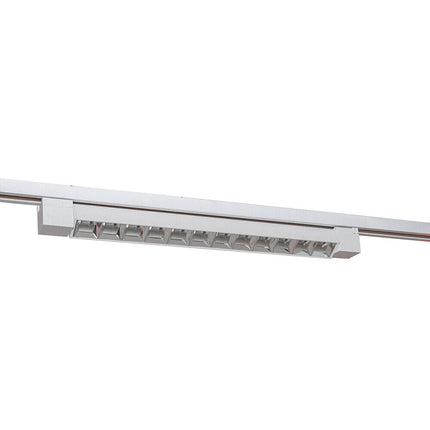 Faretto track orientabile da binario 26 watt 12 led faro bianco o nero monofase luce fredda 6500k naturale 4000k calda 3000k - enzoled