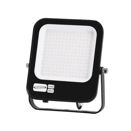Faro led ultra slim 100 watt sottile proiettore per esterno ip65 staffa orientabile luce fredda 6500k calda 3000k naturale 4000k - enzoled