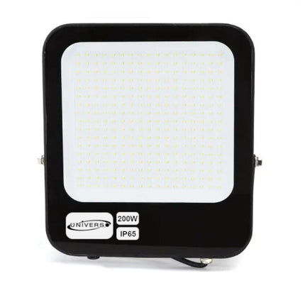 Faro led ultra slim 200 watt sottile proiettore per esterno ip65 staffa orientabile luce fredda 6500k calda 3000k naturale 4000k - enzoled