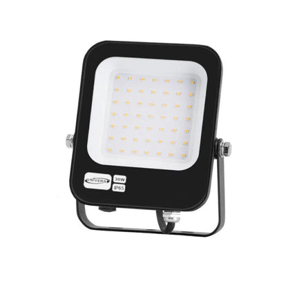 Faro led ultra slim 30 watt sottile proiettore per esterno ip65 staffa orientabile luce fredda 6500k calda 3000k naturale 4000k - enzoled
