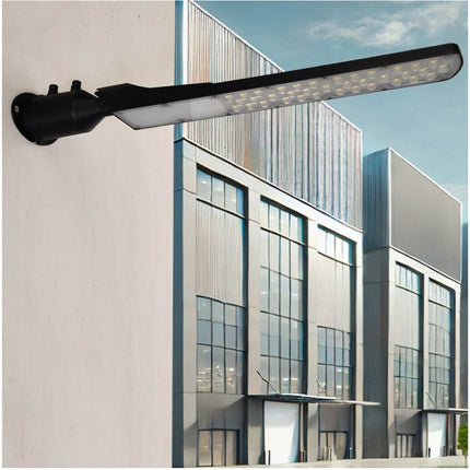Faro lampione stradale ultra slim a led 100 watt inclinabile 90° a luce fredda 6500k IP65 - enzoled