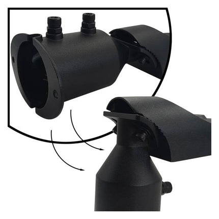 Faro lampione stradale ultra slim a led 100 watt inclinabile 90° a luce fredda 6500k IP65 - enzoled