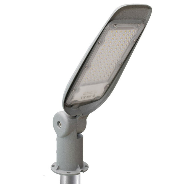 Lampada armatura stradale inclinabile led lampione stradale faro esterno 200 watt luce bianca fredda 6500K IP65 - enzoled