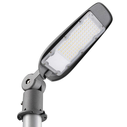 Lampada armatura stradale inclinabile led lampione stradale faro esterno 200 watt luce bianca fredda 6500K IP65 - enzoled