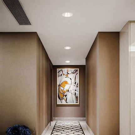 Faretto led cob tondo da incasso 5 watt effetto scomparsa lampada per controsoffitto cucina soggiorno luce fredda 6500k calda 3000k o naturale 4000k - enzoled