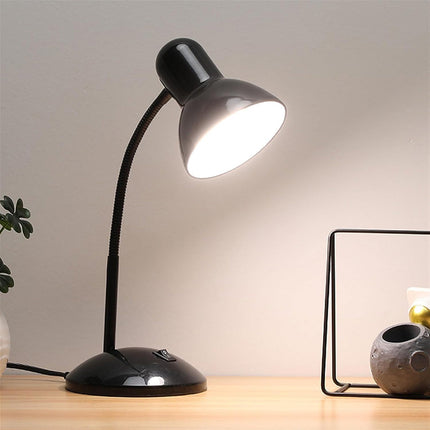 Lampada da scrivania con braccio flessibile snodabile luce lume da tavolo orientabile da cameretta - enzoled