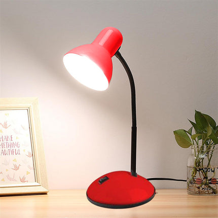 Lampada da scrivania con braccio flessibile snodabile luce lume da tavolo orientabile da cameretta - enzoled