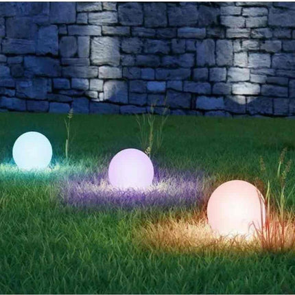 Lampada a sfera da giardino con picchetto illuminazione decorativa da esterno sfera da terra con attacco E27 varie dimensioni - enzoled