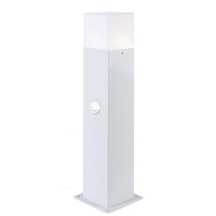 Lampione da giardino per esterno con sensore di movimento in alluminio attacco E27 lampada da terra lampioncino per vialetti IP44 - enzoled