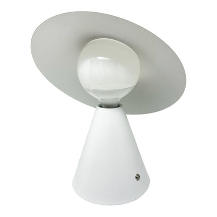 Lampada da tavolo decorativa con paralume a cappello orientabile stile contemporaneo lume da comodino E27 - enzoled