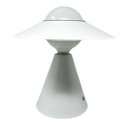 Lampada da tavolo decorativa con paralume a cappello orientabile stile contemporaneo lume da comodino E27 - enzoled