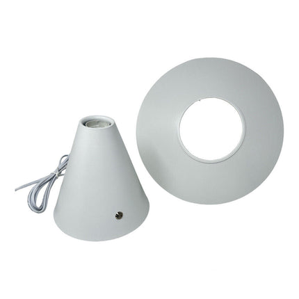 Lampada da tavolo decorativa con paralume a cappello orientabile stile contemporaneo lume da comodino E27 - enzoled