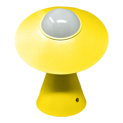 Lampada da tavolo decorativa con paralume a cappello orientabile stile contemporaneo lume da comodino E27 - enzoled