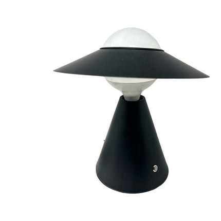 Lampada da tavolo decorativa con paralume a cappello orientabile stile contemporaneo lume da comodino E27 - enzoled
