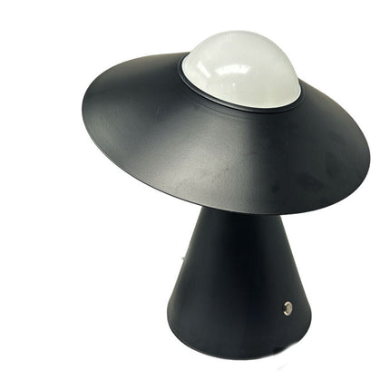 Lampada da tavolo decorativa con paralume a cappello orientabile stile contemporaneo lume da comodino E27 - enzoled