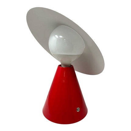 Lampada da tavolo decorativa con paralume a cappello orientabile stile contemporaneo lume da comodino E27 - enzoled