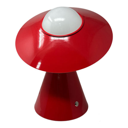 Lampada da tavolo decorativa con paralume a cappello orientabile stile contemporaneo lume da comodino E27 - enzoled