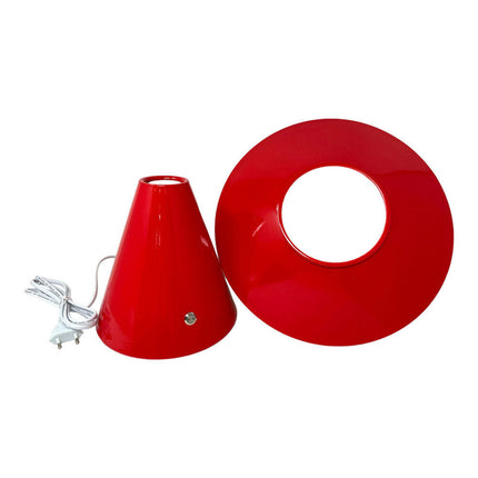 Lampada da tavolo decorativa con paralume a cappello orientabile stile contemporaneo lume da comodino E27 - enzoled