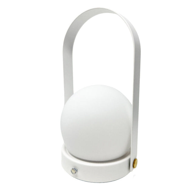 Lampada a led da tavolo ricaricabile portatile lume da comodino tre colorazione di luce calda fredda e naturale - enzoled
