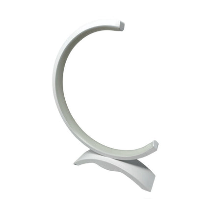 Lume da comodino a led 9 watt lampada da tavolo abat-jour stilizzata lumetto bianco luce illuminazione arredamento casa - enzoled