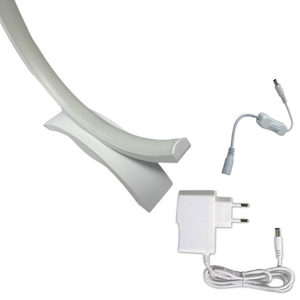 Lume da comodino a led 9 watt lampada da tavolo abat-jour stilizzata lumetto bianco luce illuminazione arredamento casa - enzoled