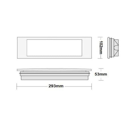 Lampada a led da incasso di emergenza anti black out 5 watt 20 led luce fredda 6500k con 4 pittogrammi - enzoled