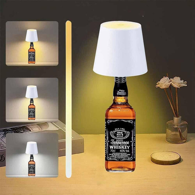 Paralume a led a tappo per bottiglie lampada touch decorativa a tripla colorazione di luce ricaricabile - enzoled