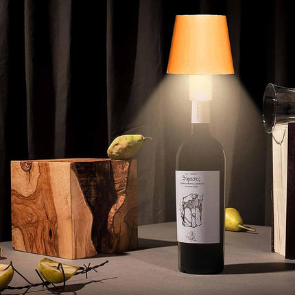 Paralume a led a tappo per bottiglie lampada touch decorativa a tripla colorazione di luce ricaricabile - enzoled