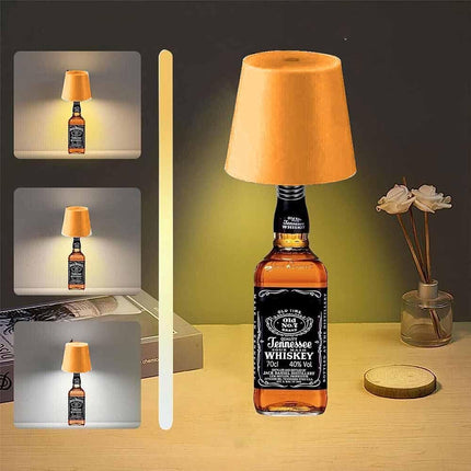 Paralume a led a tappo per bottiglie lampada touch decorativa a tripla colorazione di luce ricaricabile - enzoled