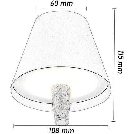 Paralume a led a tappo per bottiglie lampada touch decorativa a tripla colorazione di luce ricaricabile - enzoled