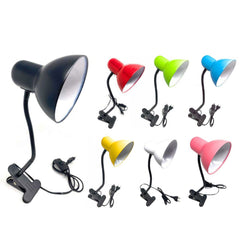Lampada snodabile da scrivania con pinza braccio flessibile luce da tavolo orientabile con attacco per lampadine E27 - enzoled