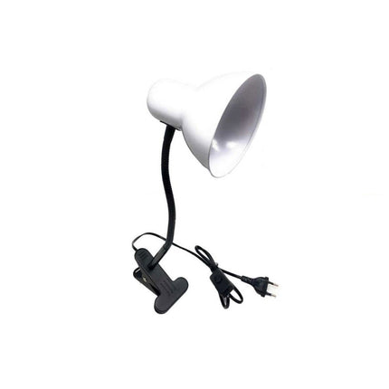 Lampada snodabile da scrivania con pinza braccio flessibile luce da tavolo orientabile con attacco per lampadine E27 - enzoled