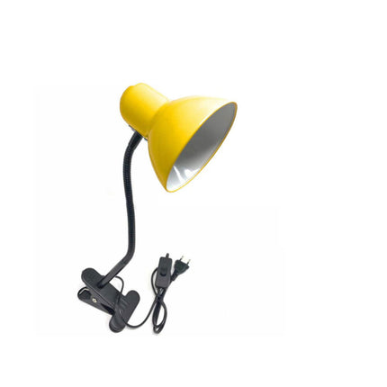 Lampada snodabile da scrivania con pinza braccio flessibile luce da tavolo orientabile con attacco per lampadine E27 - enzoled