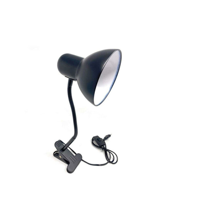 Lampada snodabile da scrivania con pinza braccio flessibile luce da tavolo orientabile con attacco per lampadine E27 - enzoled