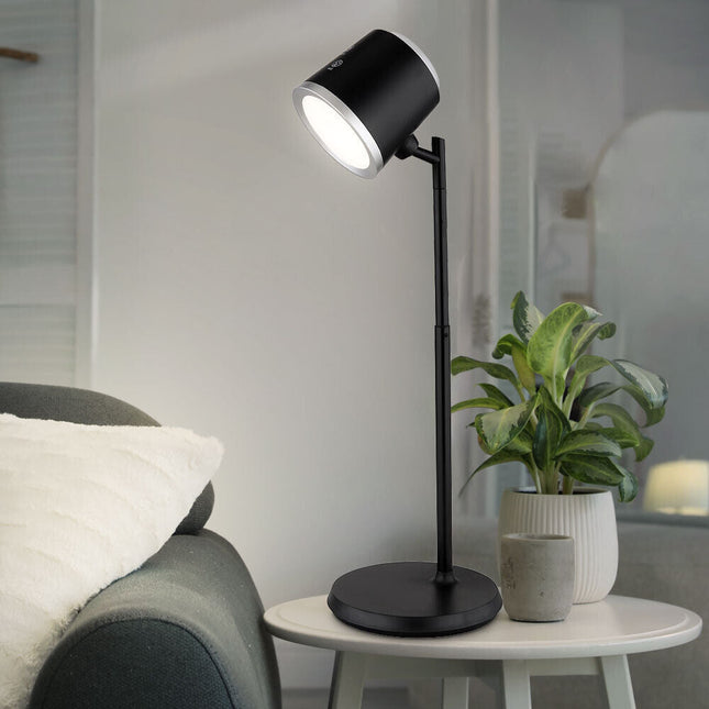 Lampada doppio uso da scrivania e applique a led 6 watt touch 2 riflettore dimmerabile 3 colorazioni - enzoled