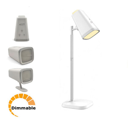 Lampada ricaricabile 2 in 1 da scrivania e applique da parete 6 watt dimmerabile cct 3 temperature in 1 - enzoled