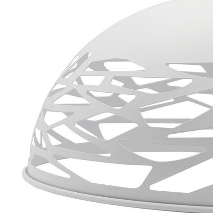 Lampadario a sospensione con paralume in metallo traforato design contemporaneo moderno lampada da soffitto attacco E27 - enzoled