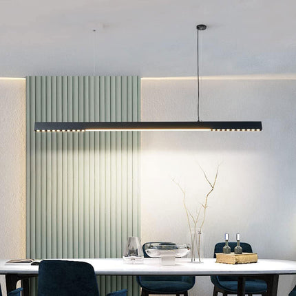 Lampadario a sospensione lineare a led 42 watt lampada da soffitto minimal per cucina soggiorno - enzoled