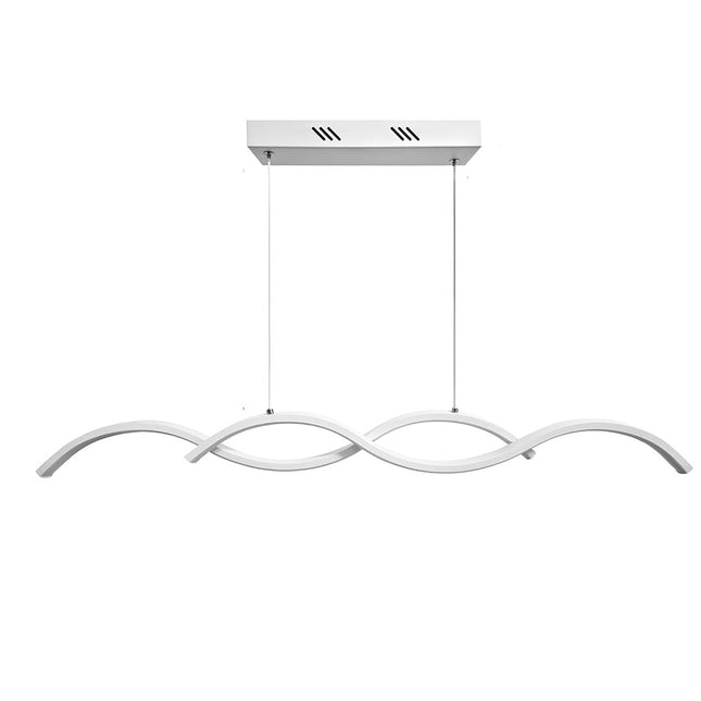 Lampadario led a sospensione 25 watt CCT tripla colorazione di luce con switch  lampada twist bianco luce - enzoled