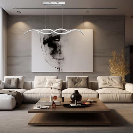 Lampadario led a sospensione 25 watt CCT tripla colorazione di luce con switch  lampada twist bianco luce - enzoled