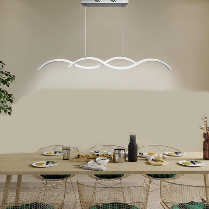Lampadario led a sospensione 25 watt CCT tripla colorazione di luce con switch  lampada twist bianco luce - enzoled
