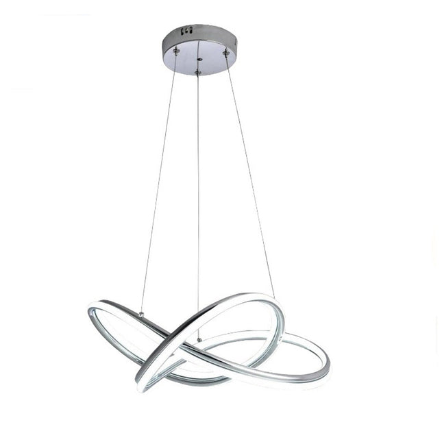 Lampadario led moderno intrecciato lampada a sospensione 60 watt cct tripla colorazione di luce - enzoled