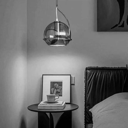 Lampadario a sospensione decorativo in vetro lampada pendente per illuminazione da tavolo snack E27 - enzoled