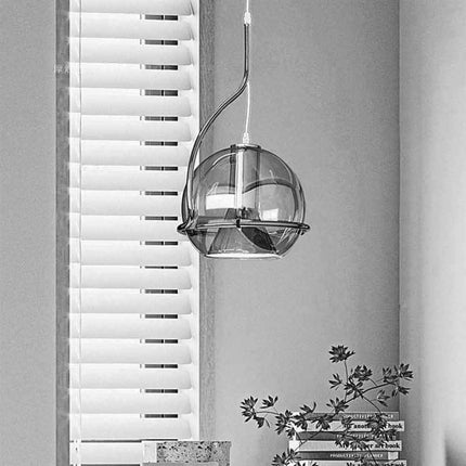 Lampadario a sospensione decorativo in vetro lampada pendente per illuminazione da tavolo snack E27 - enzoled