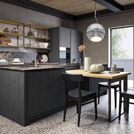 Lampadario a sospensione decorativo in vetro lampada pendente per illuminazione da tavolo snack E27 - enzoled